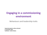 The behaviours and leadership traits necessary for