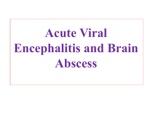 Acute Viral Encephalitis and Brain abscess