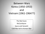 Between Wars Korea and Vietnam