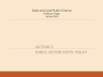 Public Sector Costs: Policy
