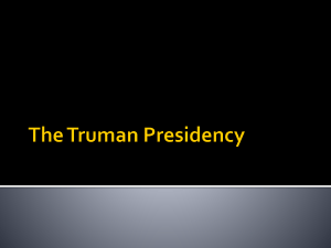 The Truman Presidency