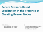 Secure Distance-Based Localization in the