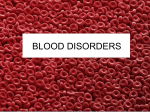 blood disorders - mrsschlangensscience