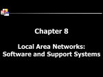 Chapter 9 Local Area Networks: Software and Support Systems