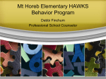 Mt Horeb Elementary HAWKS Behavior Program