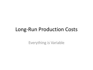 Long-Run Production Costs