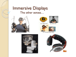 Immersive Displays The other senses*