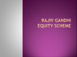 Rajiv Gandhi Equity Scheme