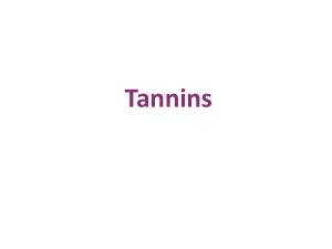 2-2.1 tannins - PharmaStreet