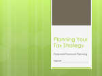 Planning Your Tax Strategy