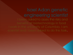 Isael Adan genetic engineering scientist