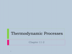 Thermodynamic Processes