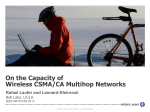 On the Capacity of Wireless CSMA/CA Multihop Networks