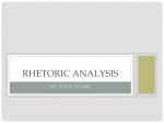 Rhetoric Analysis - Lincoln Co Schools