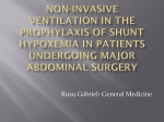 non-invasive ventilation in the prophylaxis of shunt hypoxemia in