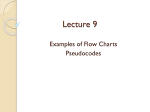 Lecture9 Pseudocodes