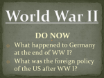 WW II Intro and Notes