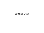 Settling Utah - Mr. Robinson`s Website of DOOM