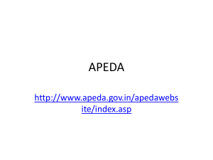 apeda - Economics by Dr. Shradha
