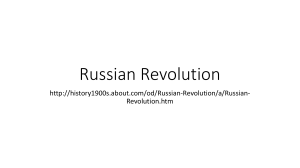 Russian Revolution Lecture