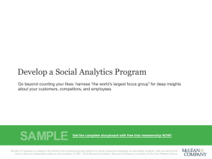 Develop a Social Analytics Program Storyboard Sample