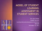 Student Services Learning Outcomes