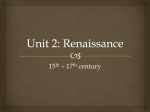 Unit 2: Renaissance