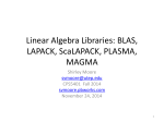 Linear Algebra Libraries: BLAS, LAPACK - svmoore