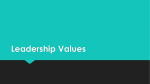 Leadership Values - Stevie Dawn Inspires