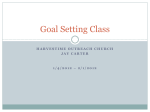 Goal Setting Class
