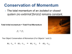 Conservation of Momentum
