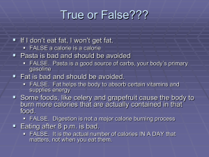Nutrition PowerPoint