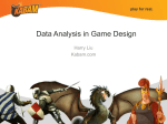 GDC China 2012 Data Analysis in game design