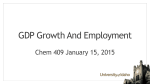 GDP Growth And Employment