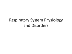 Respiratory System Physiology and Disorders