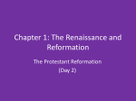 The Protestant Reformation - Day 2 - PPT
