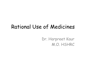 Rational Drug Use and medicine Safety
