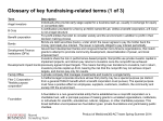 Glossary of Key Fundraising