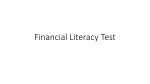 Financial Literacy Test