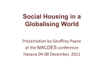 Social Housing in a Globalising World