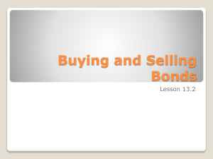 Buying and Selling Bonds