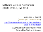 SDN End Hosts and Storage