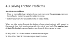 Static Friction Problems