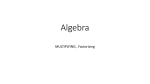 Algebra - The Homework Lounge