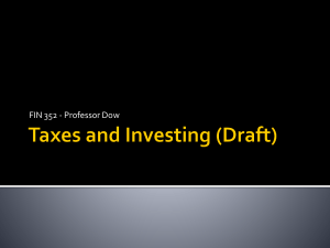 Taxes and Investing