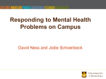 Responding to Mental Health Problems on Campus