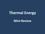 Thermal Energy