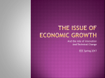 The Issue of Economic Growth