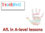 Teach meet AfL - WordPress.com