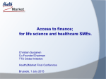 Access to finance for life science and healthcare - Health-2